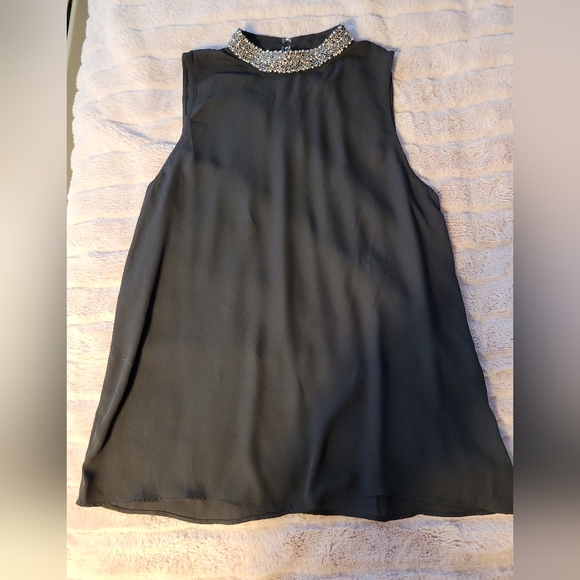 Rock & Shine Beaded High Neck Blouse size Small - Picture 3 of 9